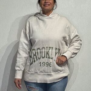 Urban Outfitters Brooklyn 1996 Oversized Hooded Sweatshirt Sz S